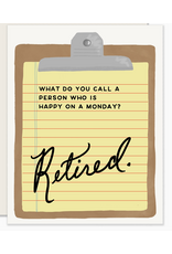 Slightly Stationery Retired Clip Board Card