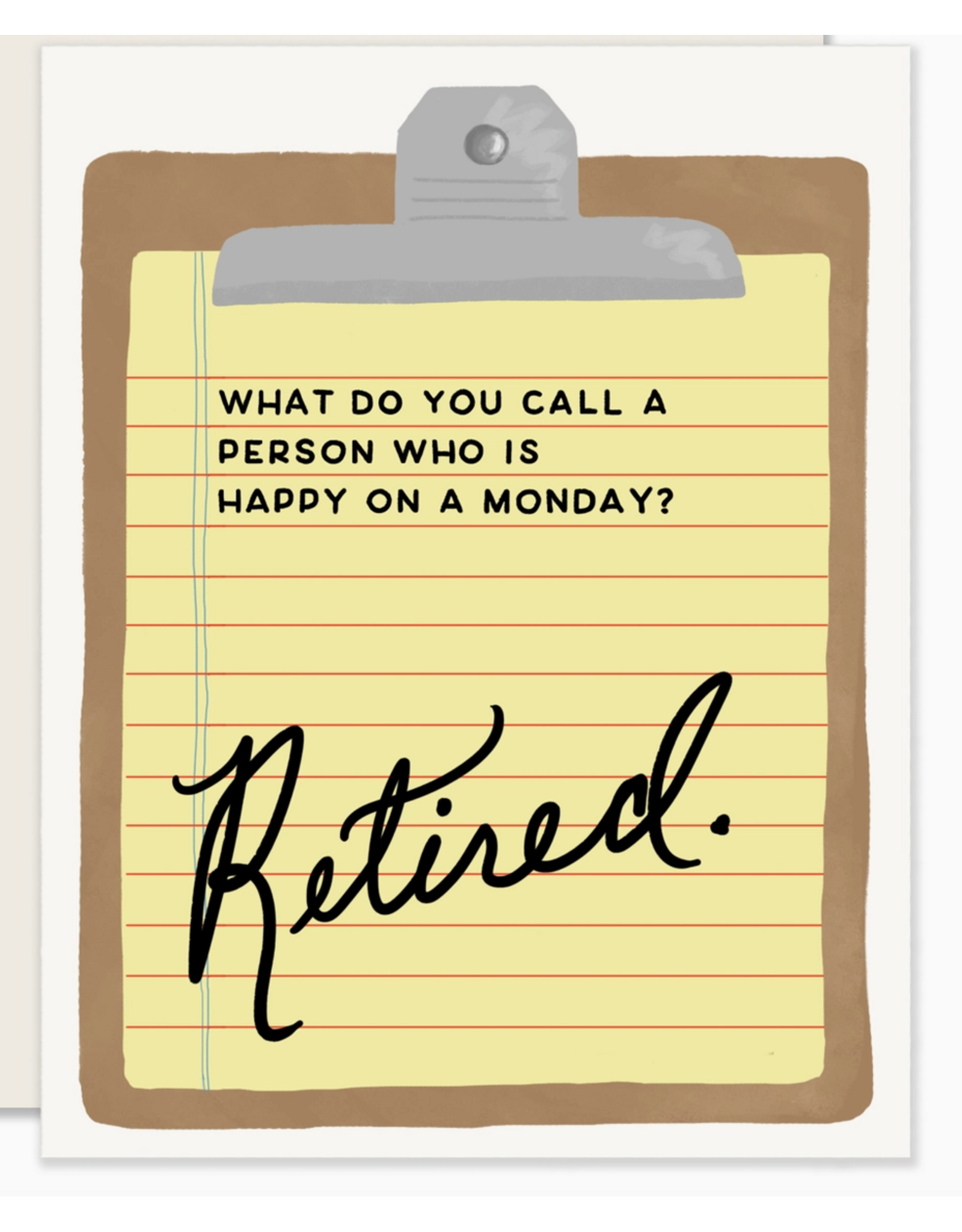 Slightly Stationery Retired Clip Board Card
