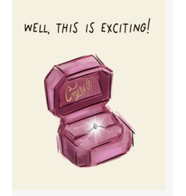 Rebecca Illustrated This is Exciting Engagement Card