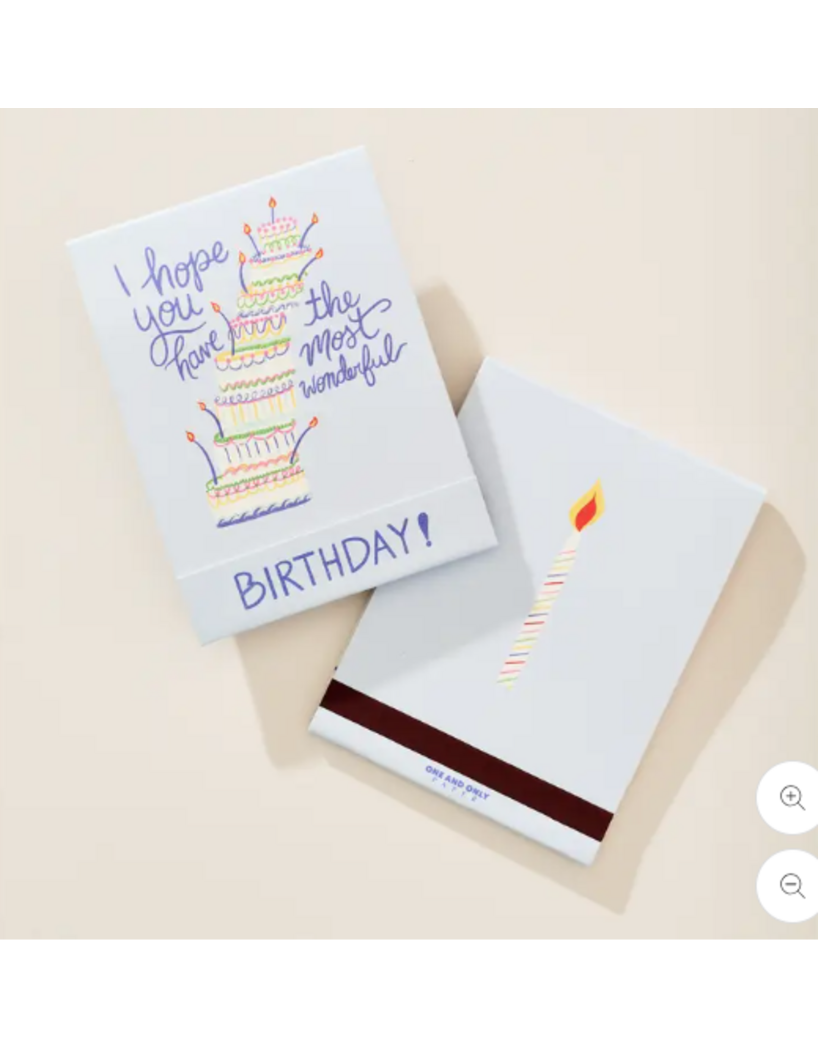 One and Only Paper Big Birthday Matchbook