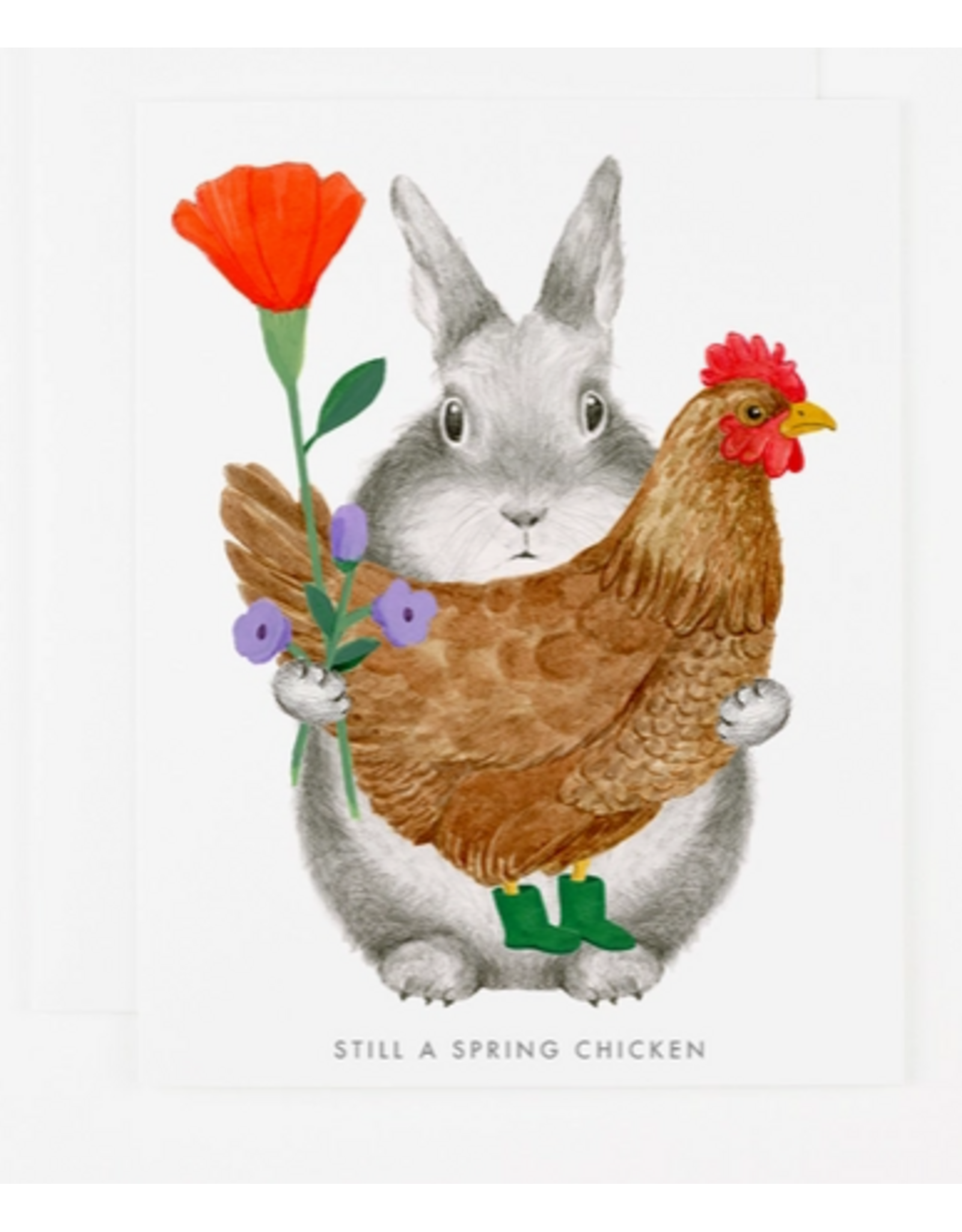 Dear Hancock Spring Chicken Birthday Card
