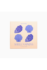 Piecework Puzzles Shell Cocktail Napkins - Set of 4