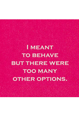 Mary Phillips Designs Meant to Behave Cocktail Napkins