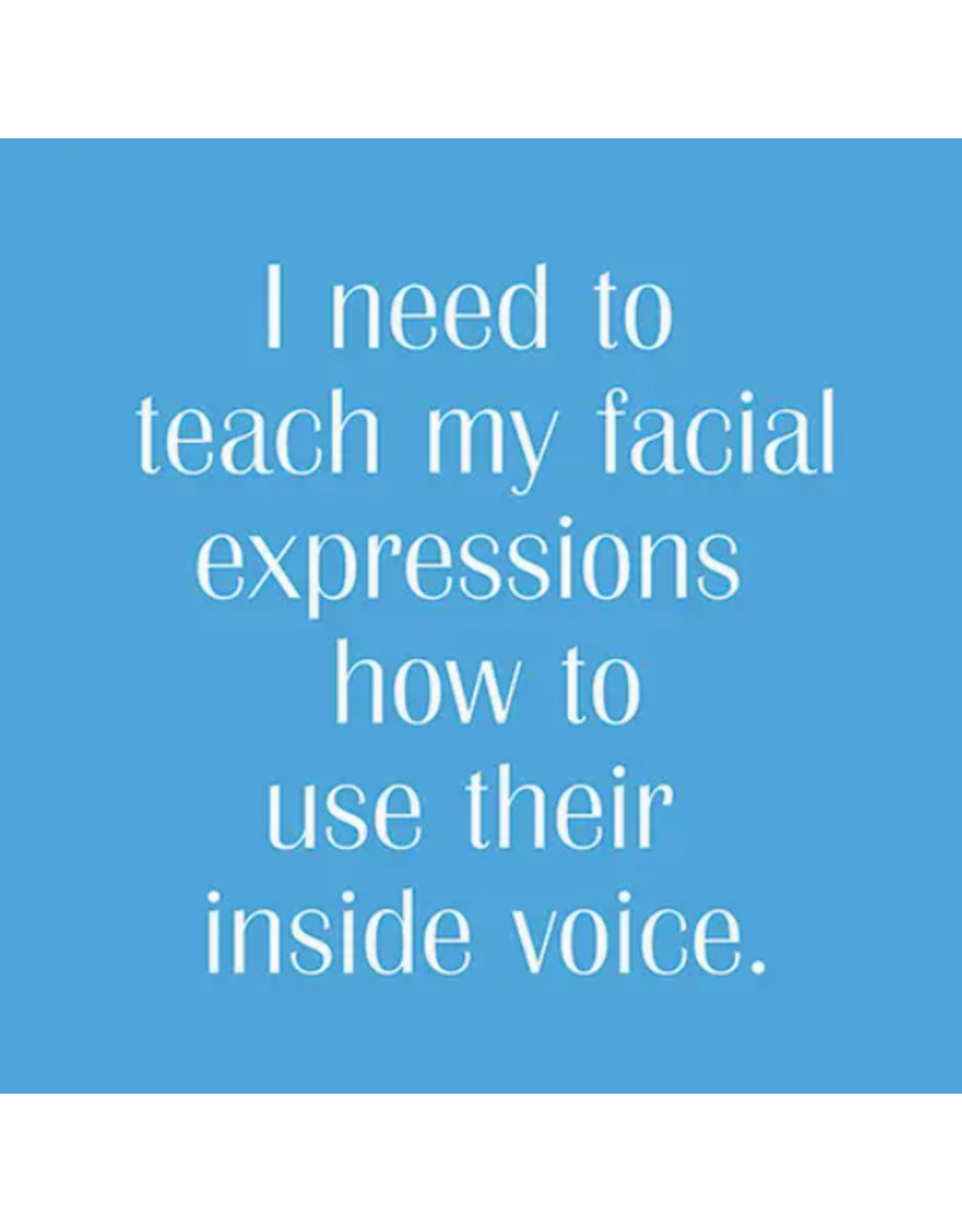 Mary Phillips Designs Facial Expressions Inside Voice Cocktail Napkins