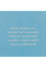Mary Phillips Designs Better Left Unsaid Cocktail Napkins