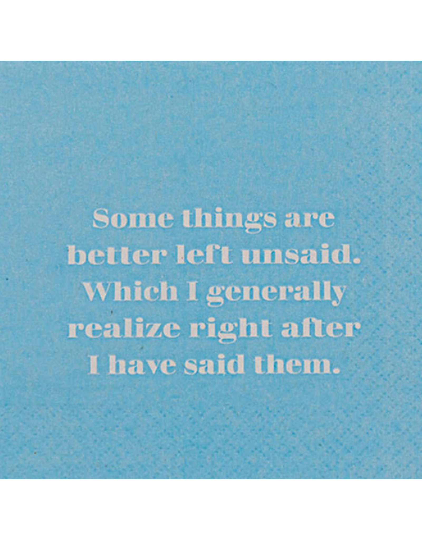 Mary Phillips Designs Better Left Unsaid Cocktail Napkins