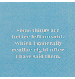 Mary Phillips Designs Better Left Unsaid Cocktail Napkins