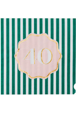 Bonjour Fete 40th Birthday Cocktail Napkins
