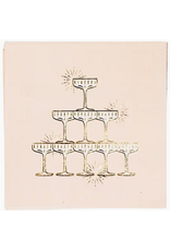 Bonjour Fete Champagne Tower Cocktail Napkins