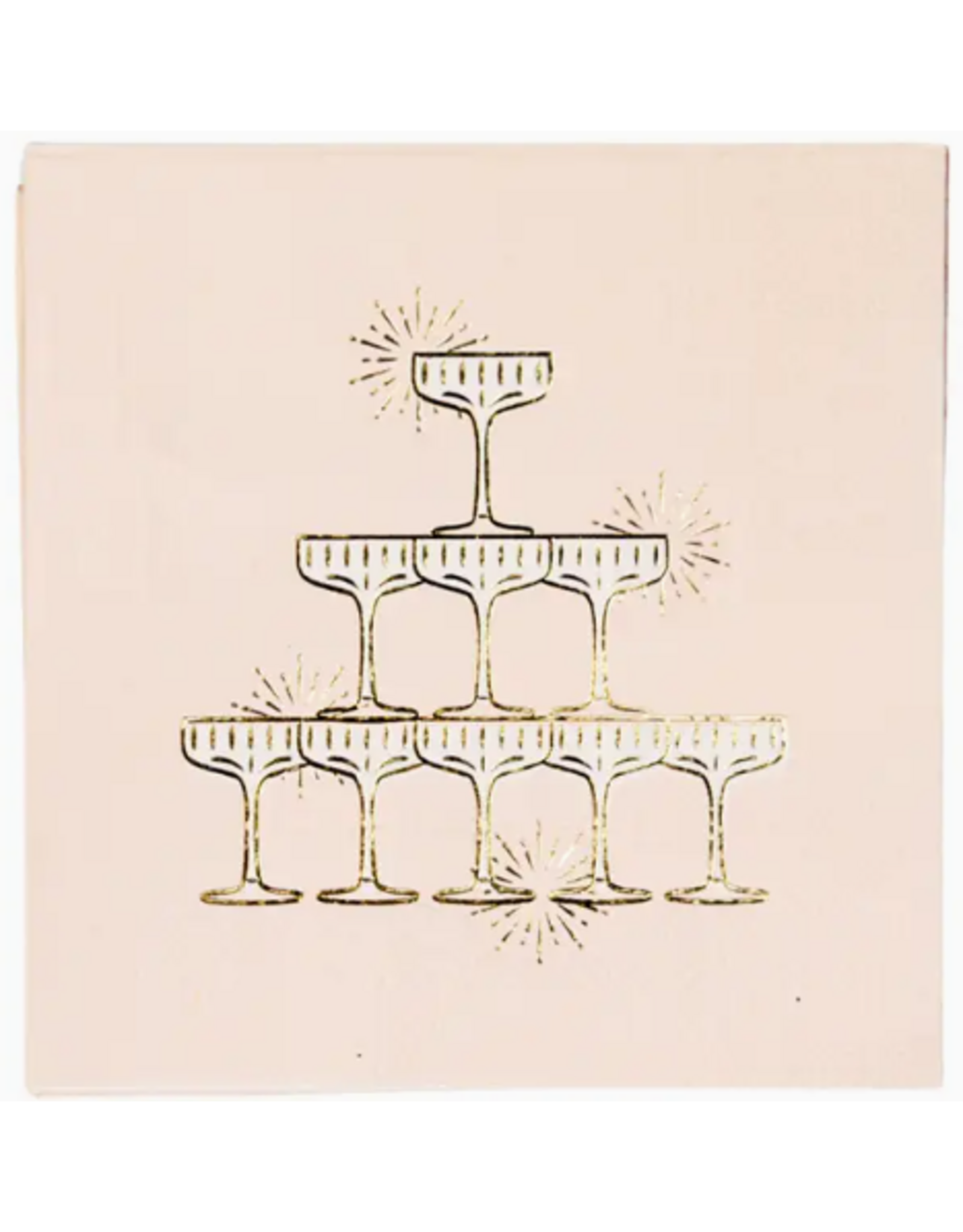 Bonjour Fete Champagne Tower Cocktail Napkins