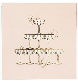 Bonjour Fete Champagne Tower Cocktail Napkins