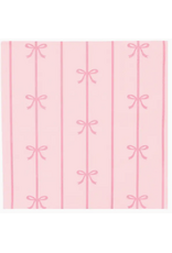 Bonjour Fete Signature Bows Cocktail Napkins in Petal Pink
