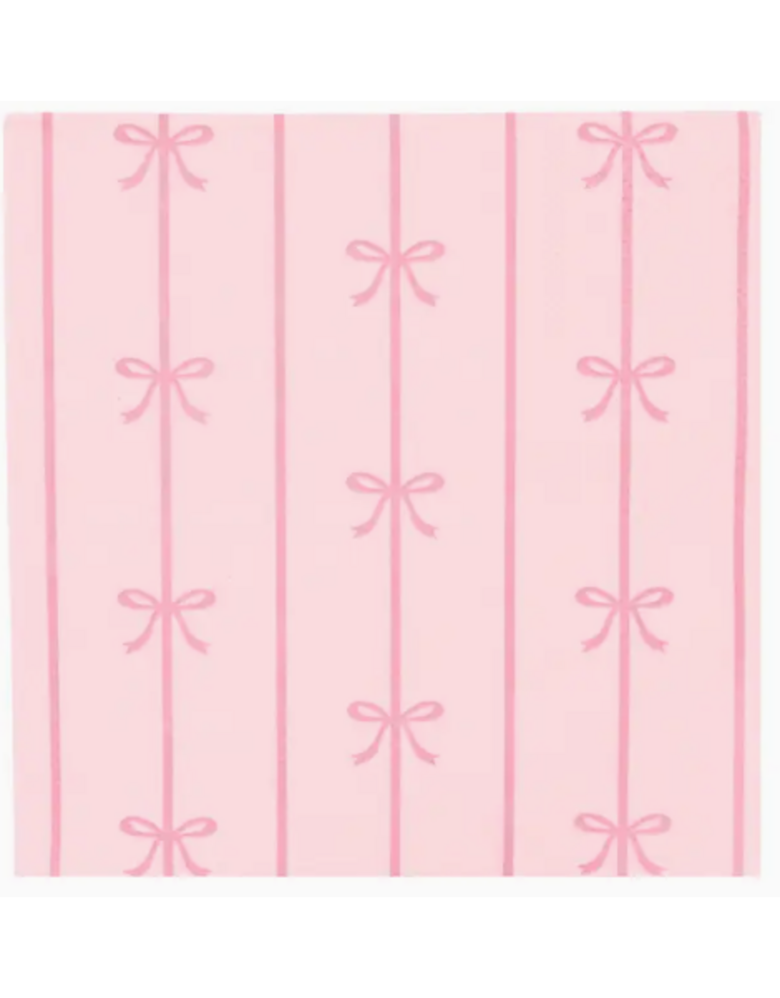 Bonjour Fete Signature Bows Cocktail Napkins in Petal Pink