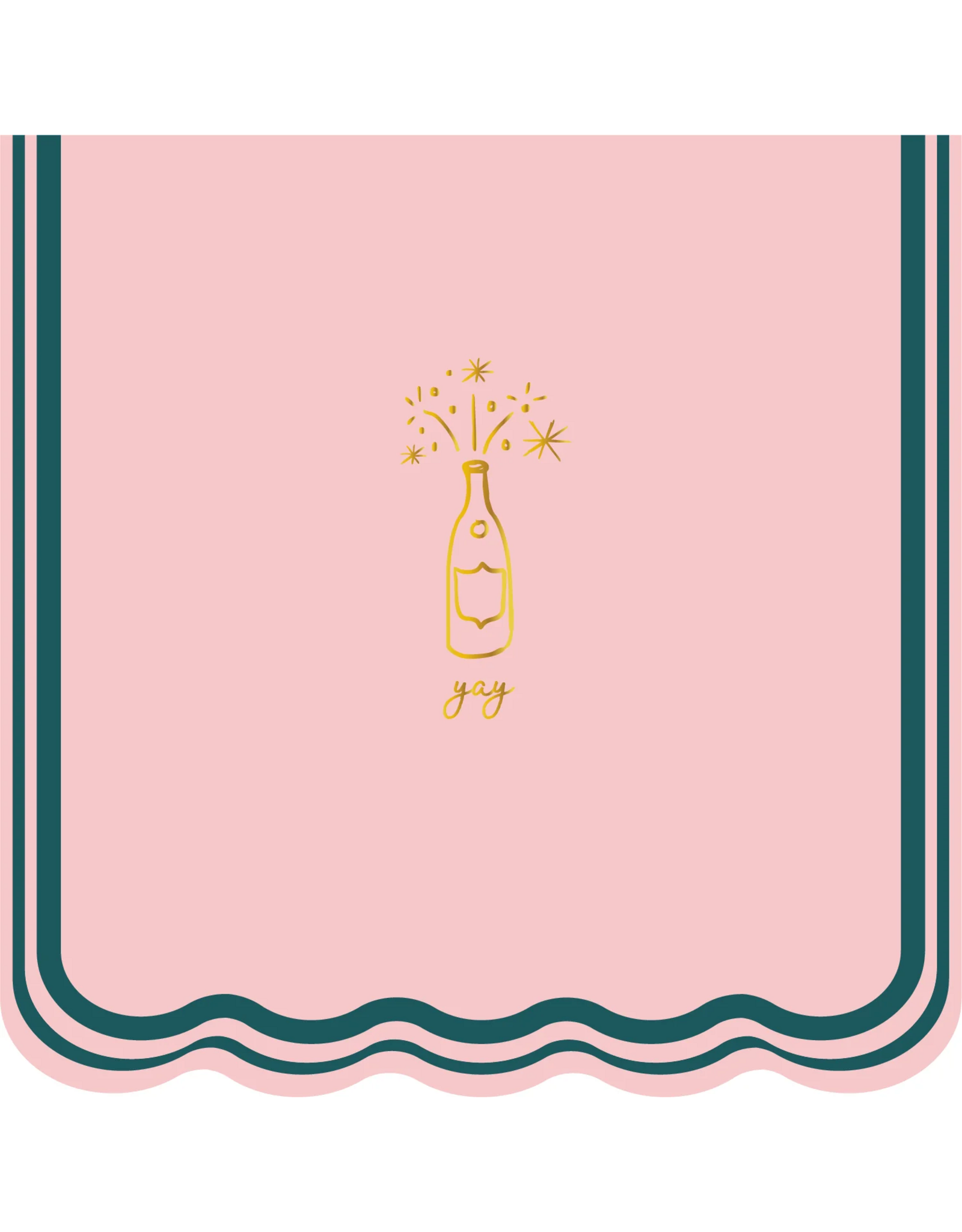Emergency Confetti Yay Champagne Cocktail Napkins in Pink
