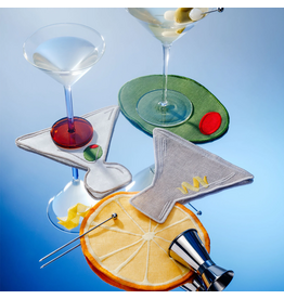 Piecework Puzzles Martini Cocktail Napkins - Set of 4