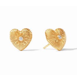Julie Vos Esme Heart Stud by Julie Vos