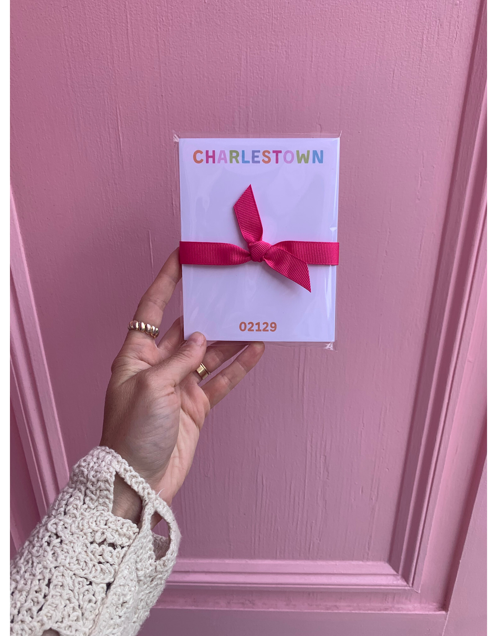 Donovan Designs Mini Charlestown Orange Rainbow Notepad