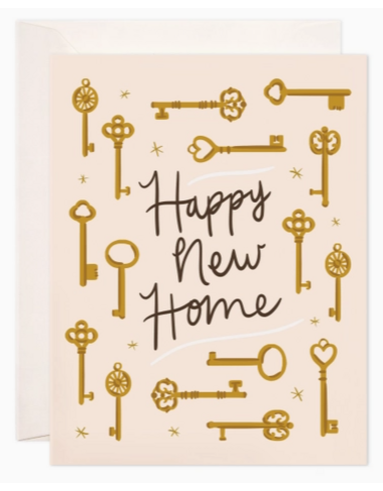 Bloomwolf Studio Happy New Home Key Card