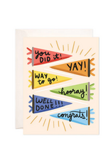 Bloomwolf Studio Pennant Congrats Card