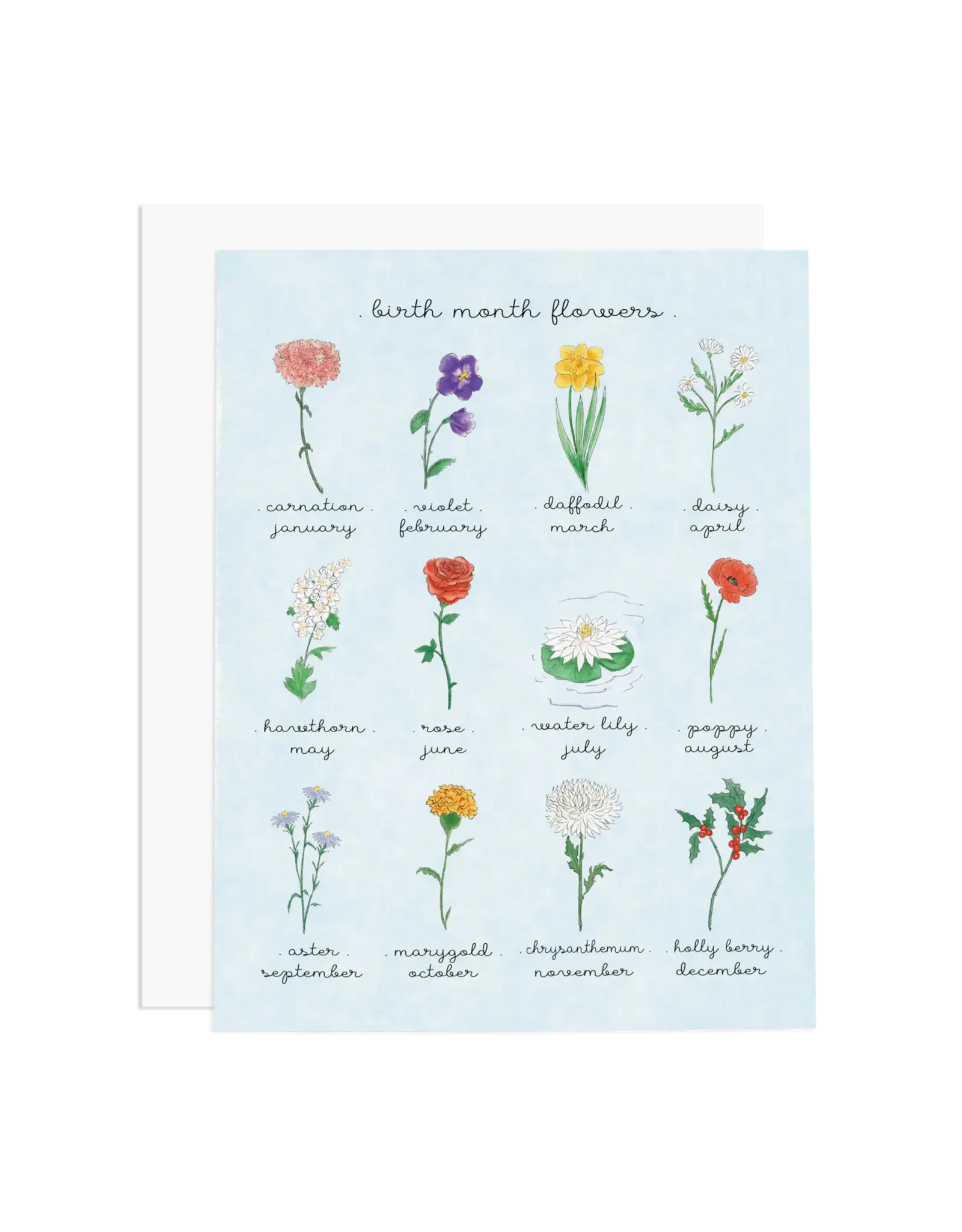 Ramus & Co Birth Month Flowers Card