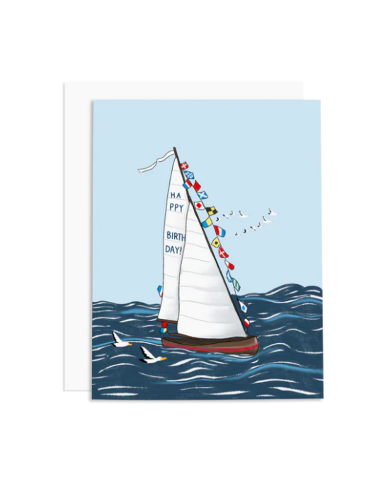 Ramus & Co Happy Birthday Sailboat Card