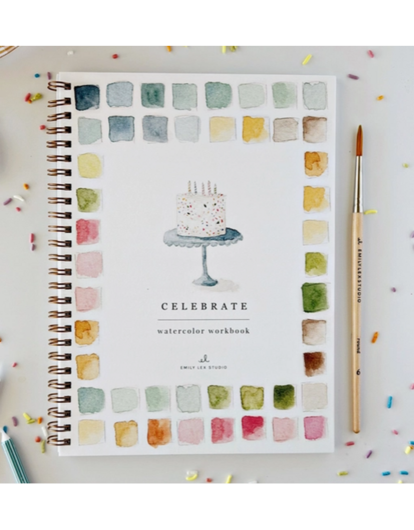 Emily Lex Studio Celebrate Watercolor Workbook