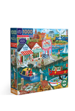 eeBoo New England Wharf Puzzle Puzzle