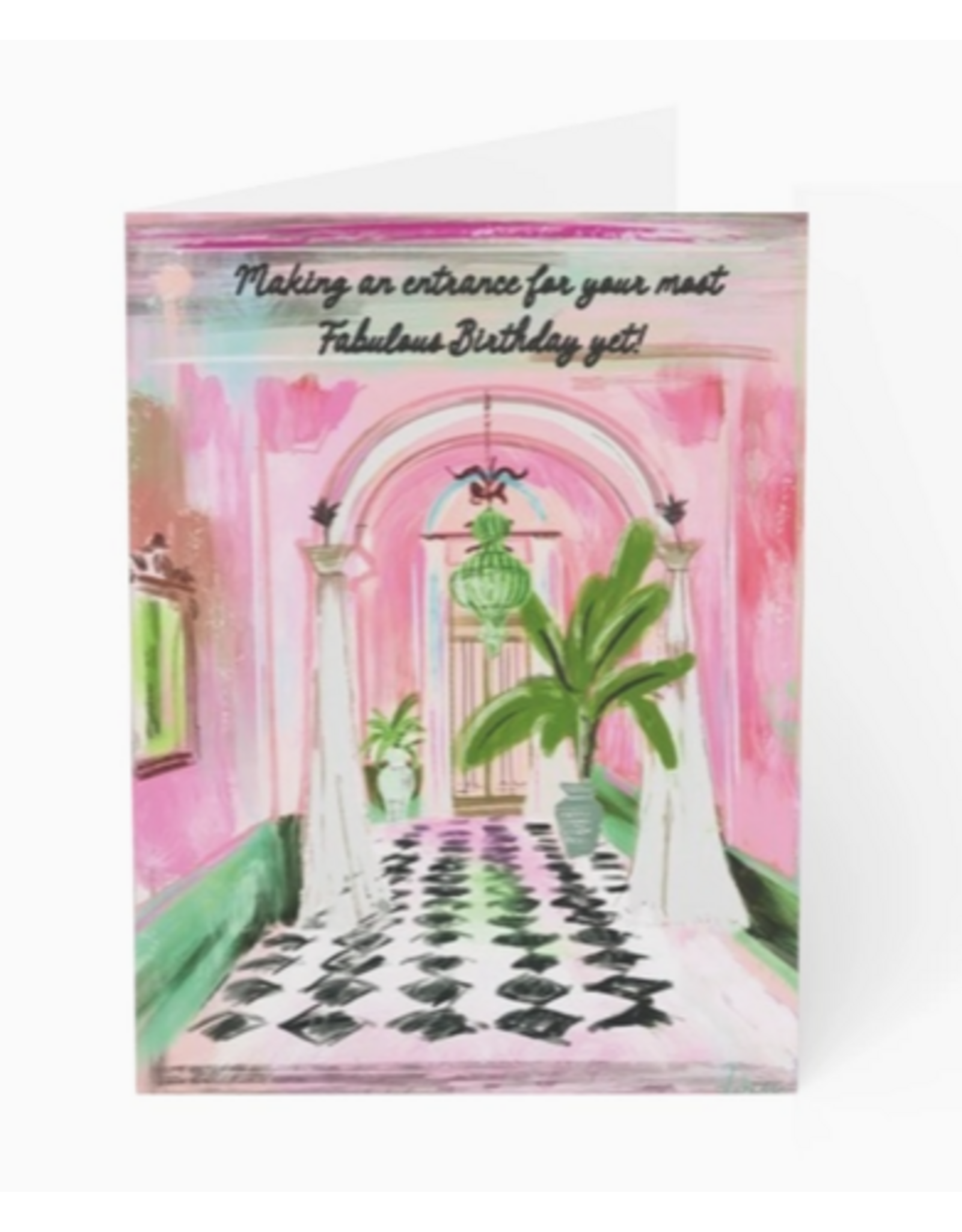 Rebecca Illustrated Fabulous Birthday Entrance Card