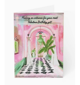 Rebecca Illustrated Fabulous Birthday Entrance Card