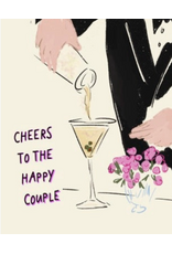 Rebecca Illustrated Happy Couple Cheers Card