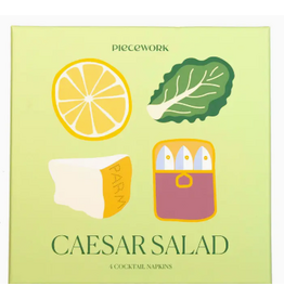 Piecework Puzzles Caesar Salad Cocktail Napkins - Set of 4