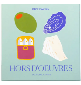 Piecework Puzzles Hors D'Oeuvres Cocktail Napkins - Set of 4