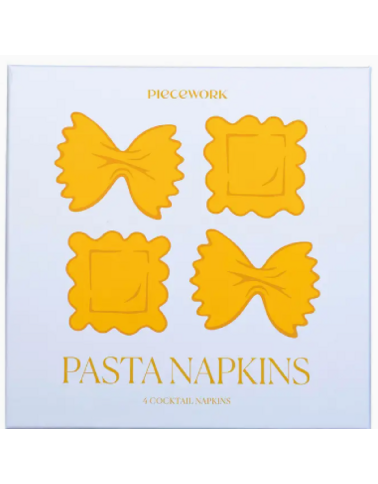 Piecework Puzzles Pasta Cocktail Napkins - Set of 4
