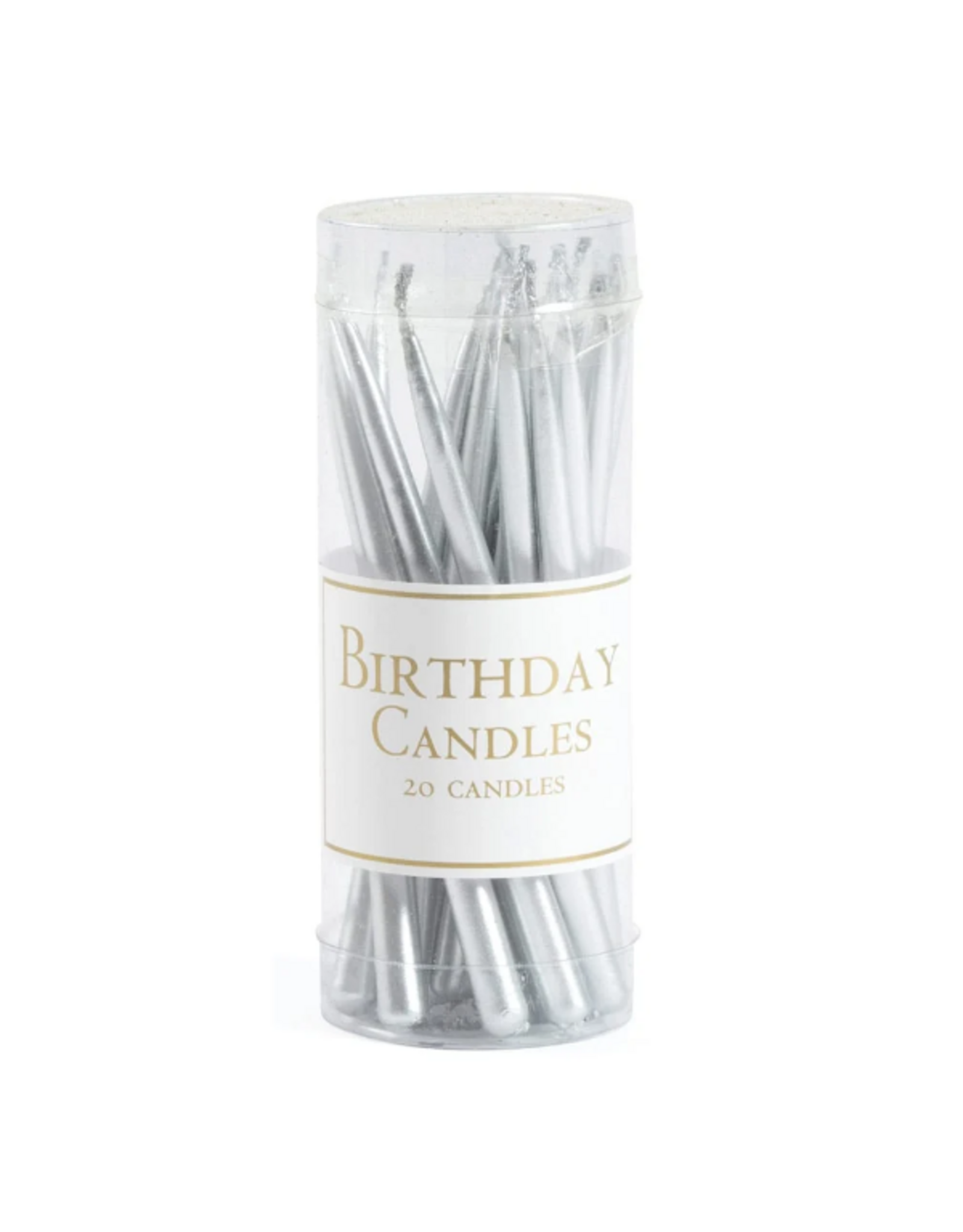Caspari Birthday Candles in Silver