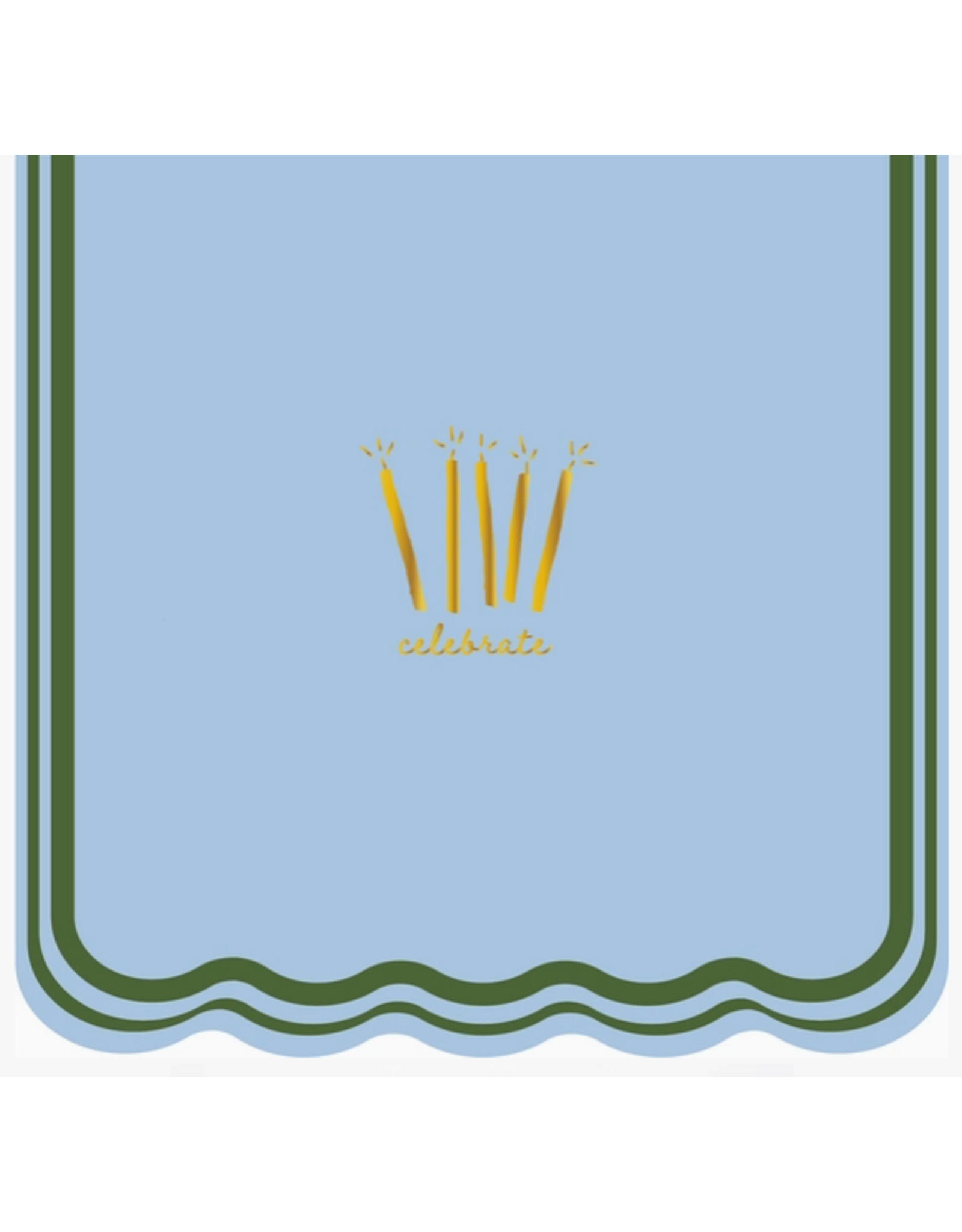 Emergency Confetti Celebrate Cocktail Napkins in Blue