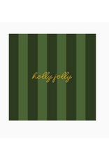 Emergency Confetti Holly Jolly Cocktail Napkins in Stripe