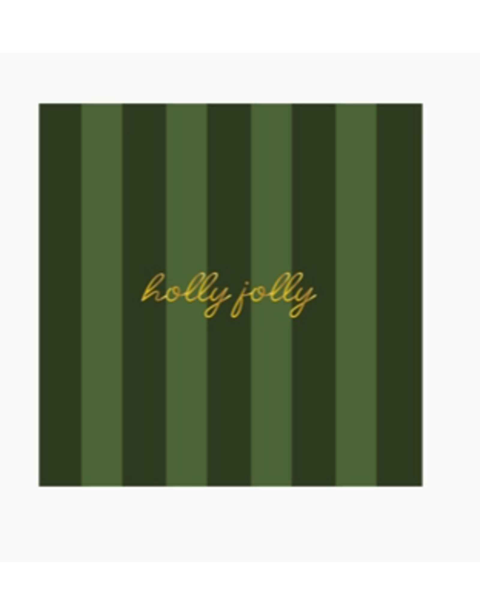 Emergency Confetti Holly Jolly Cocktail Napkins in Stripe