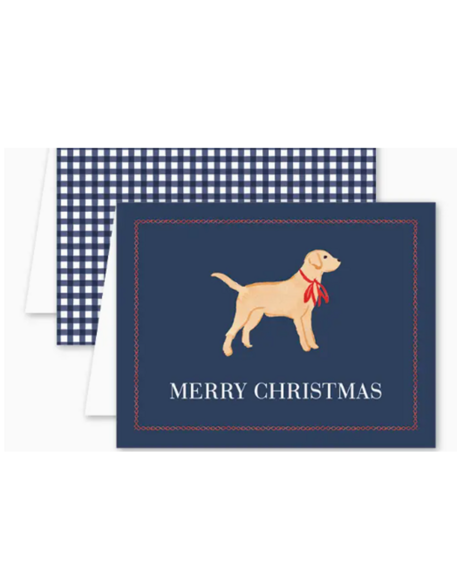 Dogwood Hill Piedmont Place Yellow Lab Holiday Card