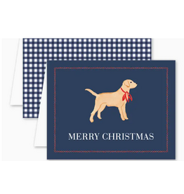 Dogwood Hill Piedmont Place Yellow Lab Holiday Card