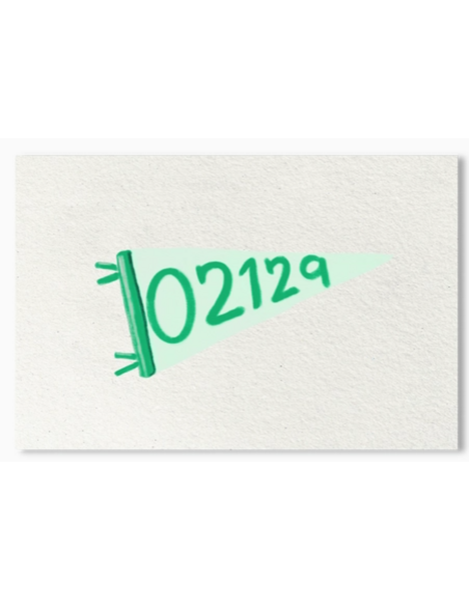 Tiny Ink Boston 02129 Pennant Tiny Print