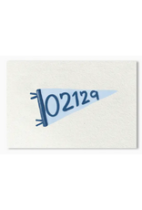 Tiny Ink Boston 02129 Pennant 5 x 7 Print