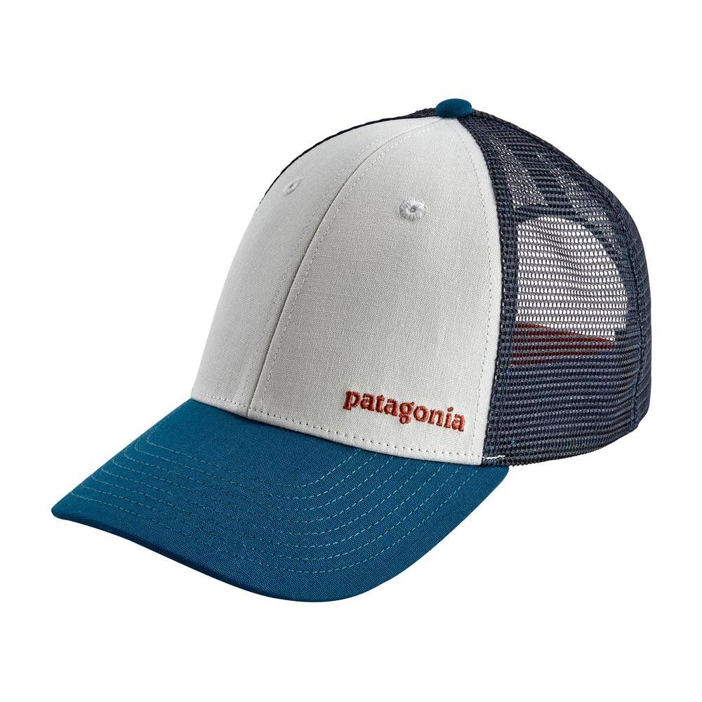 patagonia small text logo lopro trucker hat