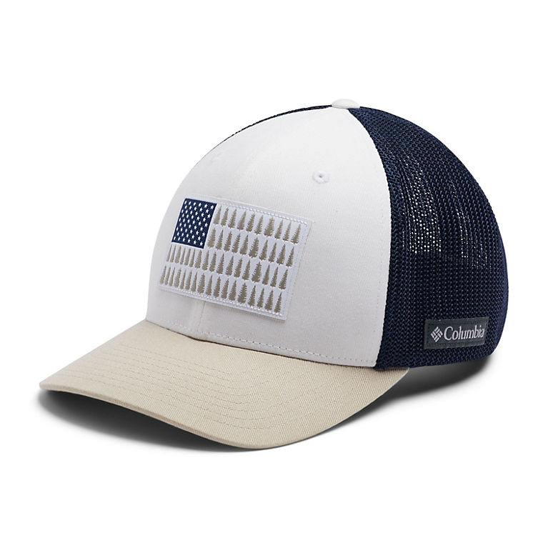 columbia mesh tree flag ball cap