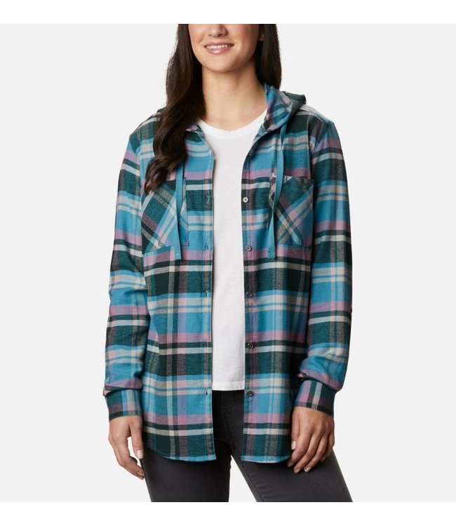 columbia women's hooded shirts & tops
