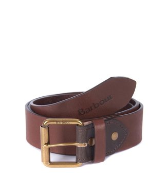 Barbour M's Contrast Leather Belt
