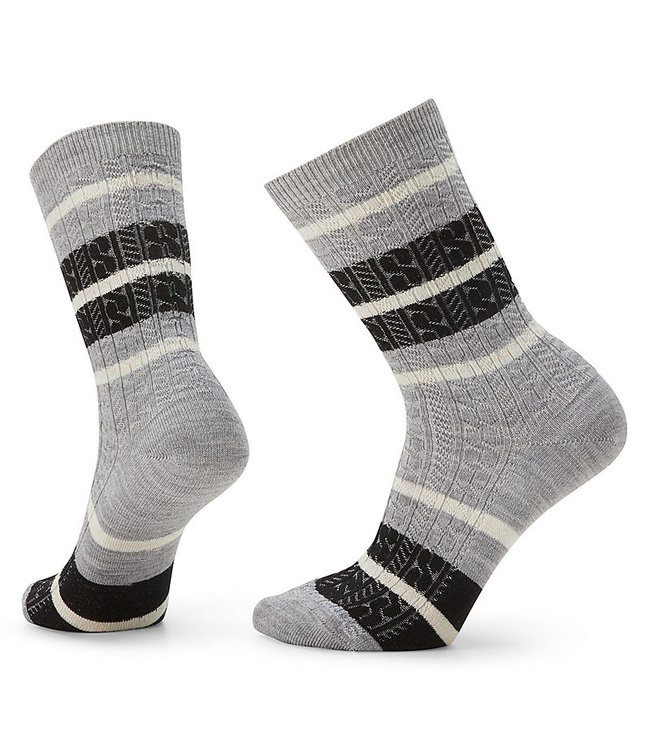 Smartwool Everyday Striped Cable Crew Socks - Quest Outdoors