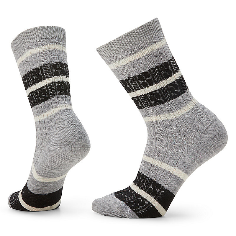 Smartwool Everyday Striped Cable Crew Socks - Quest Outdoors