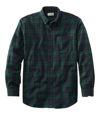 L.L.Bean Men's Scotch Plaid Flannel Traditional Fit Shirt