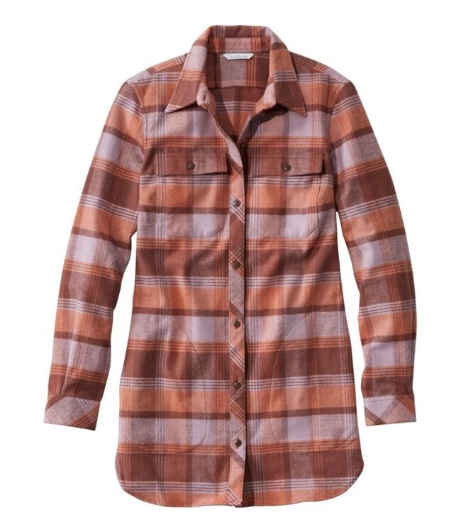 Women's L.L.Bean Scotch Plaid Flannel Tunic Shirt