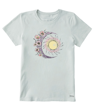 Life is Good Women's Moon Flower Crusher Tee